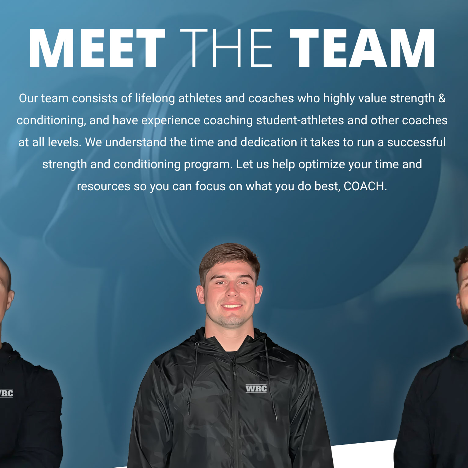 Meet The Team - WeightRoomCoach